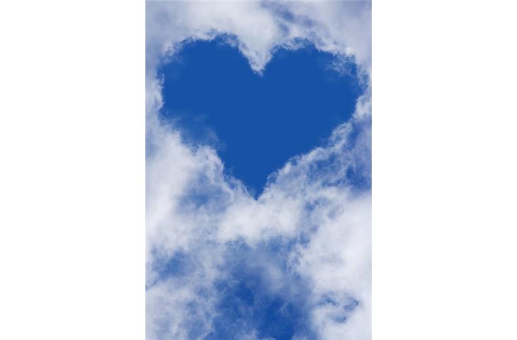 heart wallpaper blue